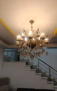 لوستر 16شاخه برنجی