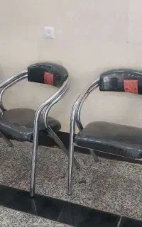 میز مدیریت و صندلی استیل ۶ عدد فروشی