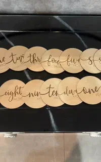 برای عکاسی کودک/دیسک های ماهگرد مینیمال ۱۰سانت