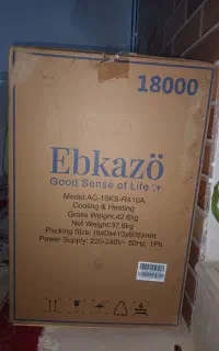 کولر گازی 18000 ebcazu