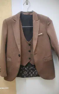 کت و جلیقه شکلاتی خوشرنگ
