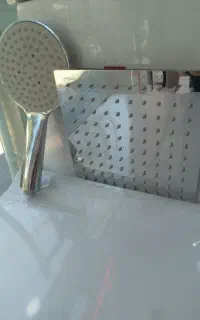 سردوش تلفنی. وسردوش  مربع  استیل.