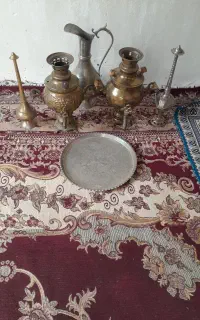 سماور  گلاب پاش  پارچ سینی