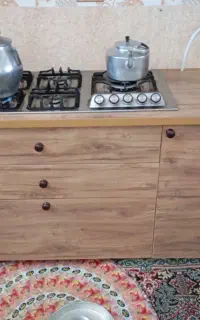 گاز صفحه ای به همراه زیر گازی کابینت