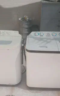 دو عدد ماشین لباسشویی دقلو
