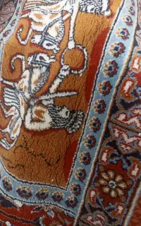 چرخ خیاطی سالم و فرش 12 متری در حد نو