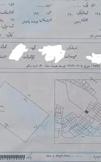 فروش زمین مسکونی تجاری کشمش تپه دونبش خیابان۱۰متری