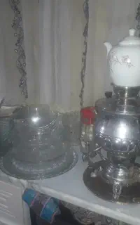 سماور گازی سه مهر ضخیم باسینی نقشداروقوری