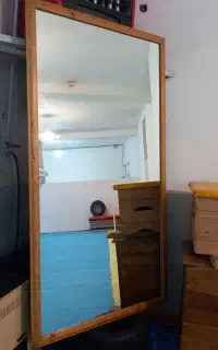 ایینه ۶میل با قاب چوبی