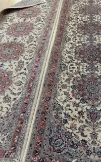 کناره دست بافت گل ابریشم