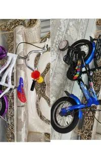 ۲عدد دوچرخه سایز 12درحد نو لاستیک ها بادی