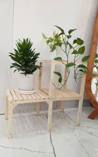 استند گل، پایه گلدان چوبی