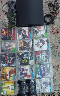 ps3 +چهاردسته+چهارده تا بازی اورجینال