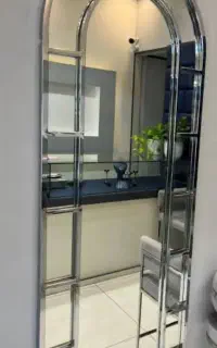 آینه پنجره ای نقره ای در حد نو