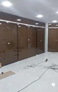 درب کرکره برقی . درب شیشه سکوریت