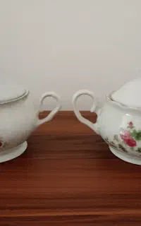 دو عدد قندان گل سرخ