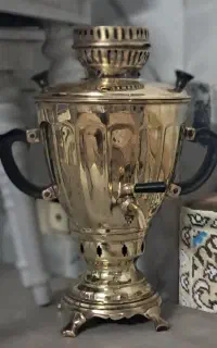 سماور برنجی زغالی