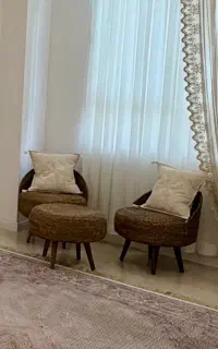 صندلی و میز حصیری