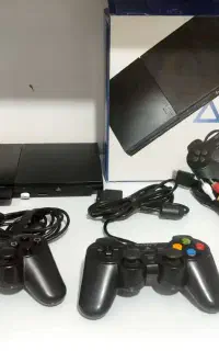 ps2 پلی‌استیشن 2 دو دسته با فلش 32 گیگ