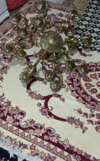 لوستر برنجی تمیز