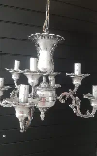 لوستر  برنز فلزی ۸ شاخه