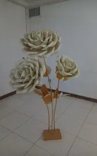 لوستر ۵ شاخه گل مصنوعی یک عدد گاز خراب پزی ۵ شعله