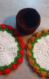 زیرلیوانی گل باگلدان