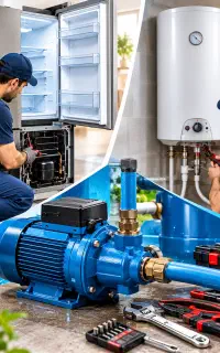 تعمیرات یخچال پمپ اب و انواع ابگرمکن