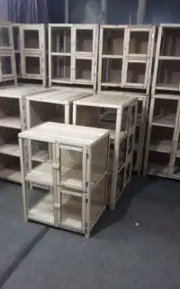 ساخت انواع گنجه قفس چوبی لانه و توری خونه نی بندی