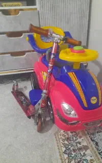 ماشین بازی کودک چهارچرخ درحد واسکوتر