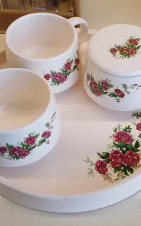 سرویس پذیرایی سرامیکی گلسرخی