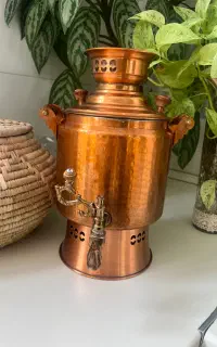 سماور روگازی با پایه مس زنجان