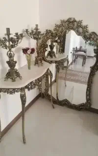 آینه شمعدان برنجی لوازم برنجی مس خرید درب منزل