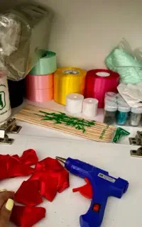 گل روبانی کار درمنزل