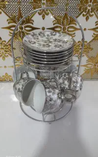 فنجون نعلبکی چینی