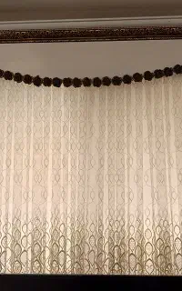 دو عدد پرده با کتیبه