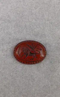 عقیق طرح شیر و خورشید