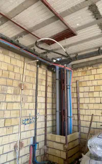 تاسیسات ساختمان انجام خورده کاری و شیر آلات