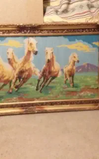 تابلو کوبلن وگلدان سفالی