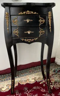 میز تلفن چوبی