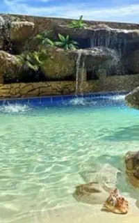 نصب استخر جزیره ای در هرمزگان