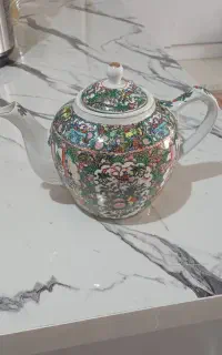 قوری چینی طرح دار بزرگ هیاتی