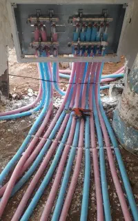 تاسیساتی  لوله کشی پکیج و رادیاتور نصب پمپ آب