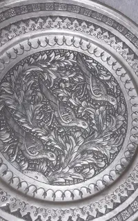 سینی‌های دیوارکوب مسی قدیمی