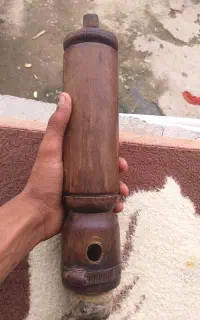 تنه قلیان چوب سرخ معاوضه با چاقو