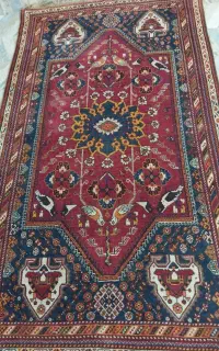 فرش قدیمی  پشم ابریشم