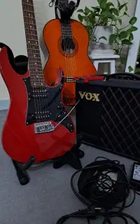 گیتار الکتریک آیبانز (Ibanez) + آمپ ۲۰ وات VOX