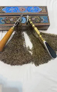 دستک زنجیر به همراه دو عدد زنجیر برنجی محرم