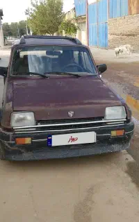 رنو پی کی 1383 رنگ زرشکی فنی سالم انژکتور