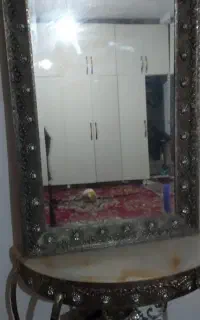 فروش فوری آیینه شمعدان برنز